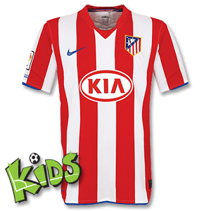 Nike 08-09 Atletico Madrid Home Shirt - Boys