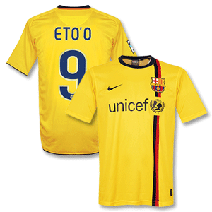Nike 08-09 Barcelona Away Shirt   Etoand#39;o 9