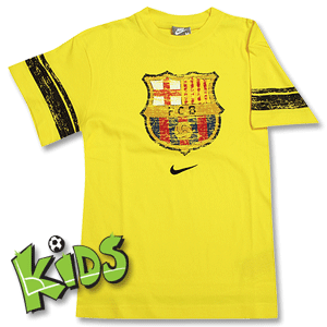 Nike 08-09 Barcelona Graphic Tee - Boys - Yellow