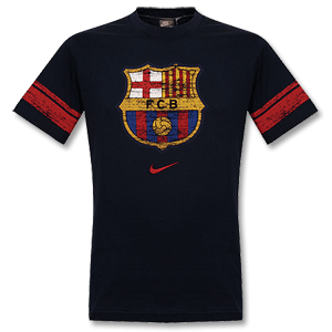 Nike 08-09 Barcelona Graphic Tee - Navy