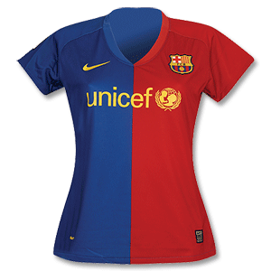 Nike 08-09 Barcelona Home Womens Shirt
