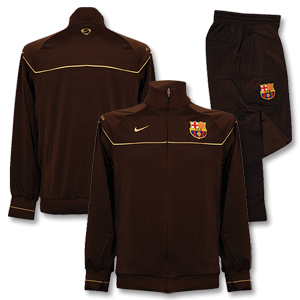08-09 Barcelona Knit Warm Up Suit - Brown