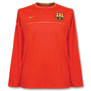 Nike 08-09 Barcelona L/S Training Top - Light Red