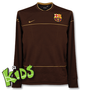 08-09 Barcelona Light Weight L/S Training Top - Boys- Brown