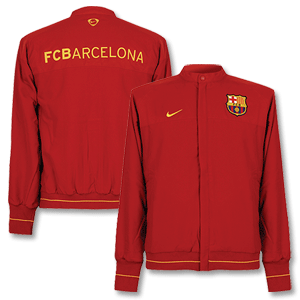 Nike 08-09 Barcelona Line Up Jacket - Deep Red