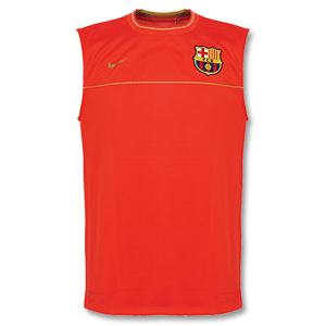 Nike 08-09 Barcelona Sleeveless Top - Light Red