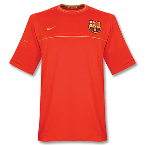 08-09 Barcelona Training Shirt - Light Red