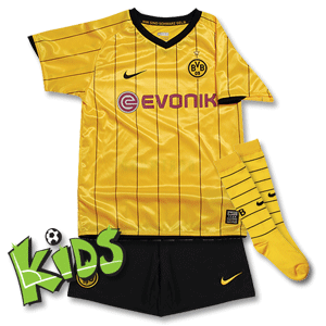 08-09 Borussia Dortmund home Little Boys Kit - Yellow