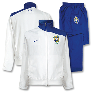 Nike 08-09 Brasil Adjustable Woven Warm Up Suit - Royal/White