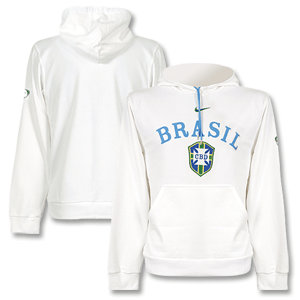 Nike 08-09 Brasil Federation Hoody - White