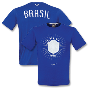 Nike 08-09 Brasil Federation Tee - Blue