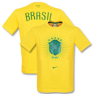 Nike 08-09 Brasil Federation Tee - Yellow