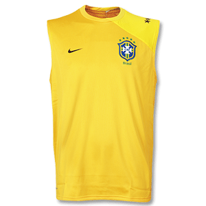 Nike 08-09 Brasil Sleeveless Cut and Sew Training Top - Yellow