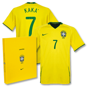 Nike 08-09 Brazil Home Authentic Players shirt (Ltd Boxed Edition)   Kaka No. 7