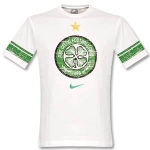 Nike 08-09 Celtic Graphic Tee - White