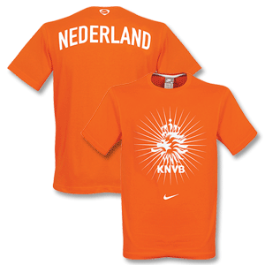 Nike 08-09 Holland Federation Tee - Orange (South America Import)
