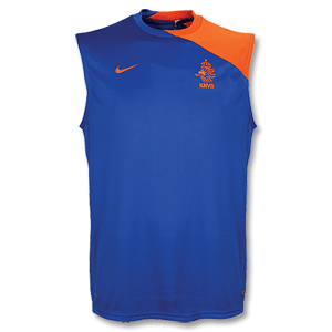 Nike 08-09 Holland Sleeveless Training Top - Blue/Orange