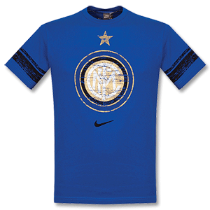 Nike 08-09 Inter Milan Graphic Tee - Blue