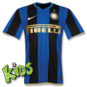 08-09 Inter Milan Home Shirt Boys