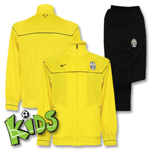 08-09 Juventus Knitted Warm Up Suit - boys - yellow