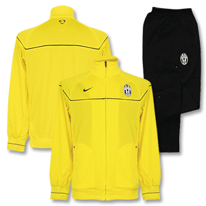 08-09 Juventus Knitted Warm Up Suit - yellow