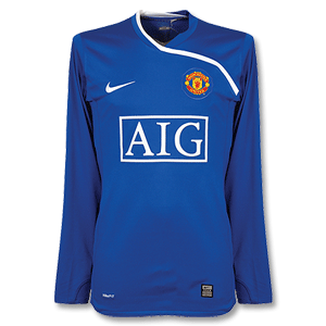 08-09 Man Utd GK L/S Shirt - Blue