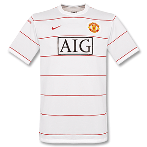 Nike 08-09 Man Utd Pre Match Top - white