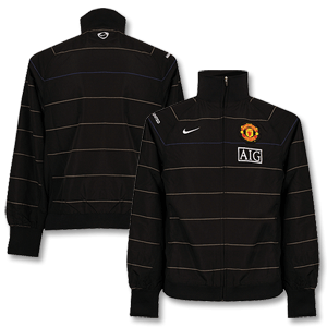 Nike 08-09 Man Utd Woven Warm Up Jacket - Black
