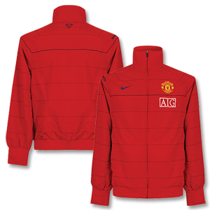 Nike 08-09 Man Utd Woven Warm-Up Jacket - Red