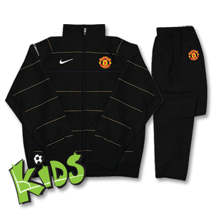 Nike 08-09 Man Utd Woven Warmup Suit - Boys - Black