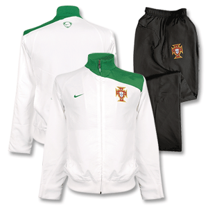 Nike 08-09 Portugal Adjustable Warm-up Suit - White/Grey