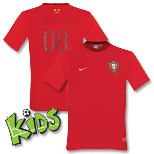 Nike 08-09 Portugal Federation Tee - Boys - Red