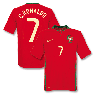 08-09 Portugal Home Shirt + C. Ronaldo 7