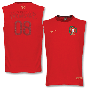 Nike 08-09 Portugal Sleeveless Top - Red