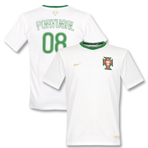 Nike 08-09 Portugal Top - White/Green