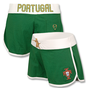 Nike 08-09 Portugal Womens Shorts - Green/White