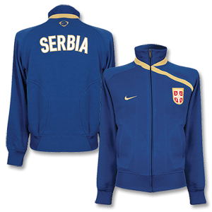 Nike 08-09 Serbia Anthem Track Top - Blue/Gold