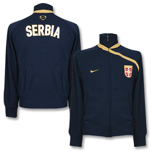Nike 08-09 Serbia Anthem Track Top - Navy/Gold