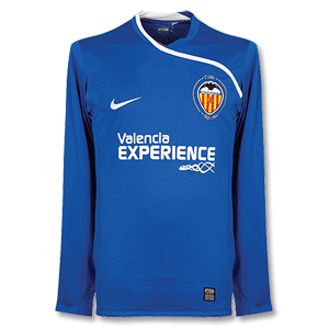 Nike 08-09 Valencia L/S Goalie Shirt - Blue/White