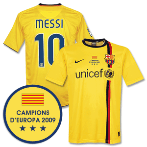 08-10 Barcelona 3rd Shirt + Winners Transfer + Messi 10 *Delivery Mid-June
