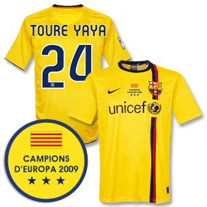 Nike 08-10 Barcelona 3rd Shirt   Winners Transfer   Toure Yaya 24