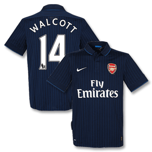 09-10 Arsenal Away Shirt + Walcott 14