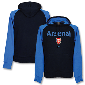 Nike 09-10 Arsenal Graphic Cover Up Hoody - Navy