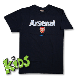 09-10 Arsenal Graphic T-Shirt - Boys - Navy