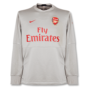 09-10 Arsenal L/S Lightweight Top - Silver