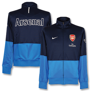 09-10 Arsenal Line Up Jacket - Navy/Royal