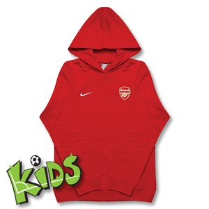 Nike 09-10 Arsenal Supporters Hoody Boys - Red