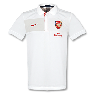 09-10 Arsenal Travel Polo Shirt - White