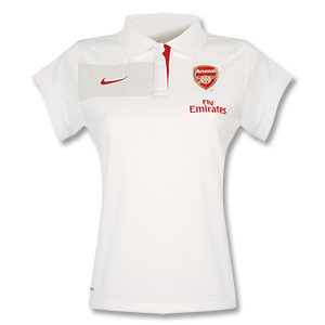 Nike 09-10 Arsenal Womens Travel Polo Shirt - White