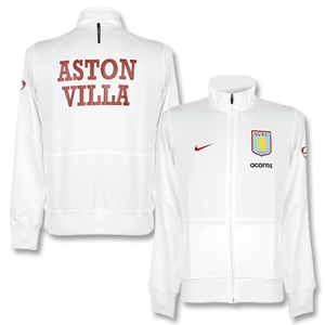 Nike 09-10 Aston Villa Line Up Jacket - White